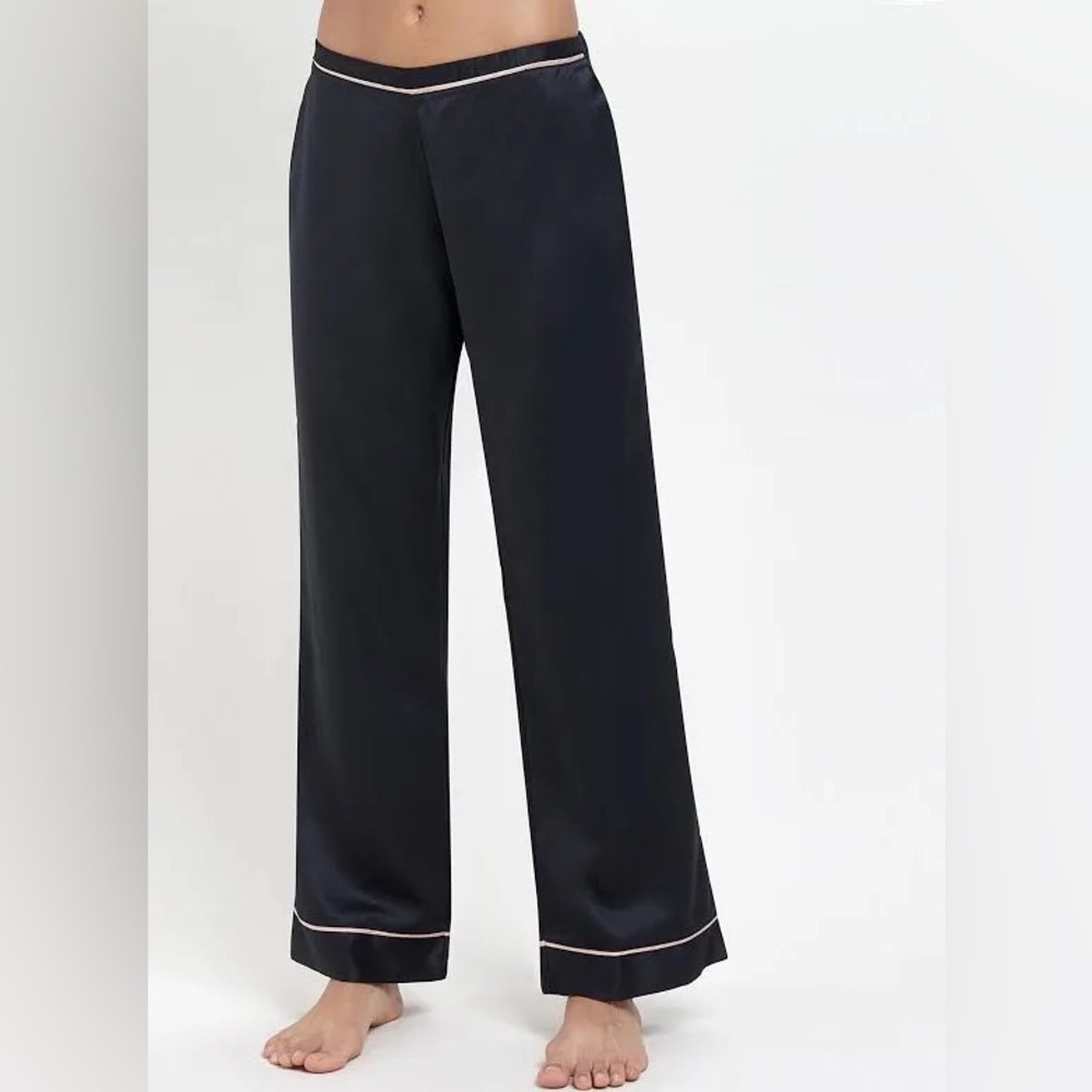 New! Bluebella Wren satin Pajama Bottoms pants trousers black 47675